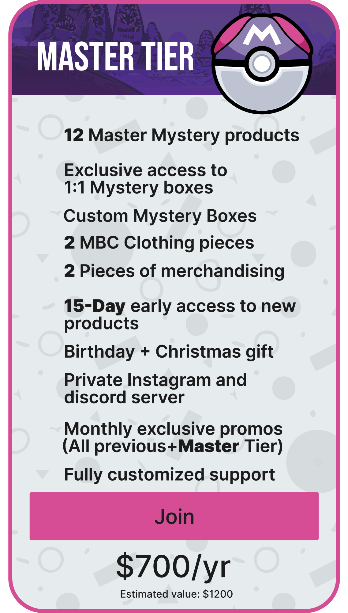 MASTER MYSTERY SUBSCRIPTIONS - PRO MEMBERSHIP (1 YEAR)